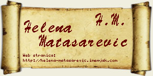 Helena Matasarević vizit kartica